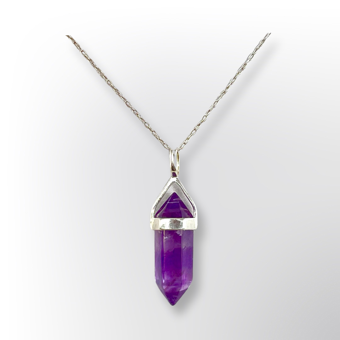 Small 2025 amethyst necklace